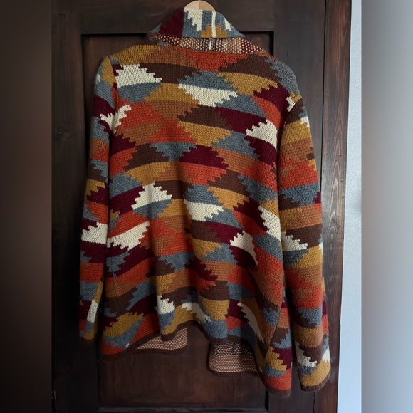 Women's Multicolor Patterned Jacket - Picture 5 of 6